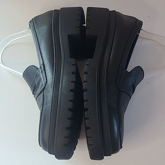 Portland Leather Patina ZOE CHUNKY LOAFER Black Size 9 EU 39 - Picture 9 of 16